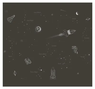 Produktbild von vtwonen Fototapete Weltraum 280x300cm