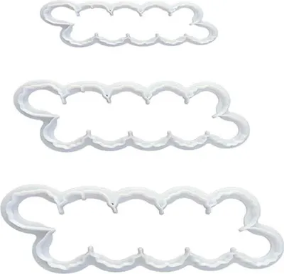 Produktbild von 3PCS Rose Blütenblatt Formen Rose Blütenblatt Cutter für Kuchen Fondant Dekorieren Backen Werkzeuge