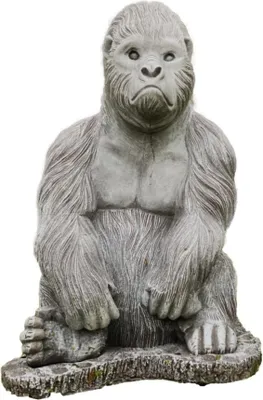 Produktbild von Schöner Gorilla Affe aus Steinguss Neu Frostfest Witterungsbeständig A-SGO01