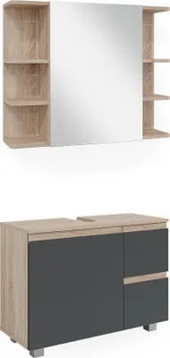 Immagine prodotto di Set mobili bagno Vicco J-Shape Sonoma 2 parti, Model 40123