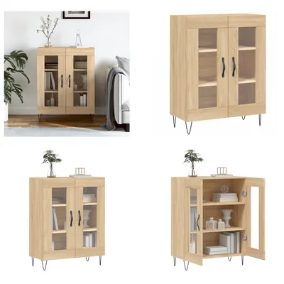 Obrázok produktu pre vidaXL Príborník Sonoma dub 69,5x34x90 cm materiál na báze dreva - Príborník - Príborníky - Skriňa - Úložná skriňa