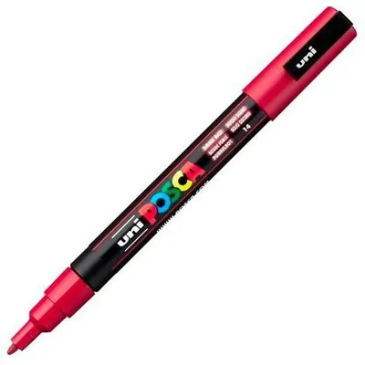 Produktbild von Filzstift POSCA PC-3M Dunkelrot (6 Stück)