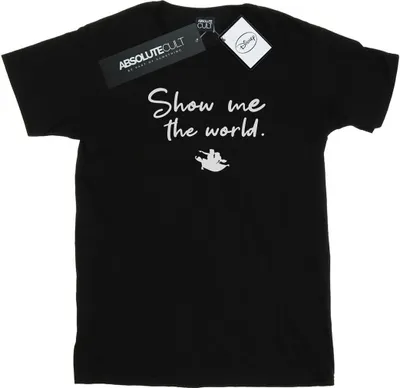 Produktbild von Disney - "Show Me The World" T-Shirt für Damen BI17314 (3XL) (Schwarz)