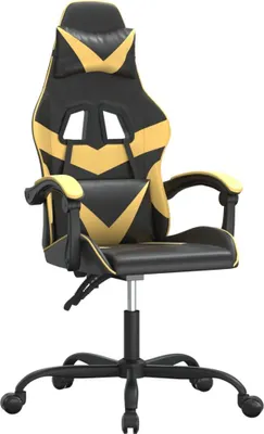 Obrázek produktu pro herní židle vidaXL Swivel Black and Golden Faux Leather