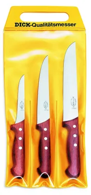 Produktbild von 3-teiliges Messerset mit Holzgriff