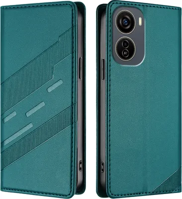 Obrázek produktu pro Pouzdro pro ZTE Blade V50 Design 5G,Polyuretankožené peněženkové pouzdro s přihrádkou na karty a funkcí stojánku Grün
