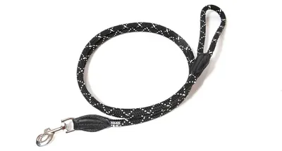 Immagine prodotto di Guinzaglio corto e rotondo a strisce bianche e nere, Ø 10 mm x 1,2 m