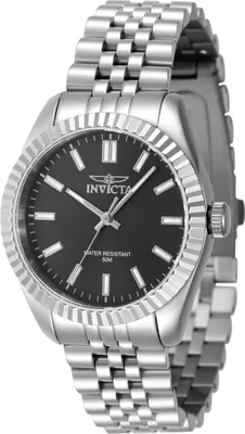 Obrázek produktu pro Invicta Specialty 47494 Dámské Hodinky - Quartz Hnutí - Nerezová Ocel s Černým Ciferníkem - 36 mm