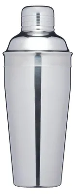 Produktbild von BarCraft, Doppelwandiger Isolierter Cocktail-Shaker, Deluxe-Silber, Cocktail-Mixer für die Zubereitung von Mixgetränken, in Geschenkbox, 500 ml – Edel
