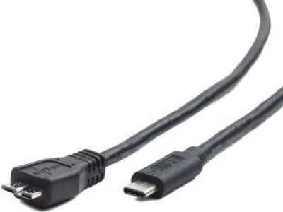 Produktbild von Gembird CCP-USB3-MBMCM-1M, 1 m, USB C, Micro-USB B, USB 3.2 Gen 1 (3.1 Gen 1), Männlich/Männlich, Schwarz