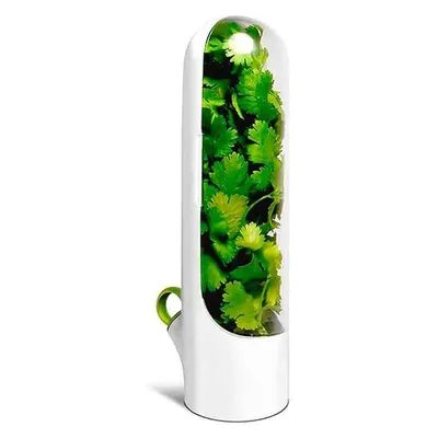 Produktbild von Behälter zur Aufbewahrung von Kräutern und Lebensmitteln im Kühlschrank, Box für Kräuter, Obst und Gemüse mit Sichtfenster - HerbFresh