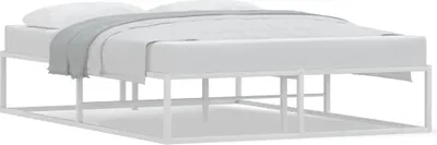 Produktbild von Bettgestell ohne Matratze Weiß 140x200 cm Metall