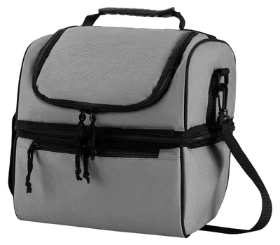 Immagine prodotto di Borsa da pranzo termica con due scomparti e tracolla regolabile