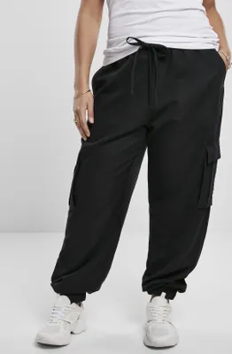 Zdjęcie produktu dla Urban Classics TB3434 | Ladies Viscose Twill Cargo Pants Jogginghose Damen - Farbe: Black - Größe: L