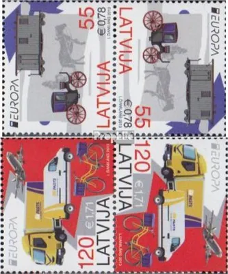 Produktbild von Briefmarken Lettland 2013 Mi 861A K-862A K (kompl.Ausg.) Kehrduckpaar postfrisch Europa