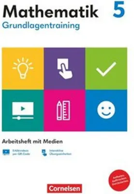 Obrázek produktu pro Grundlagentraining Mathematik  5. Schuljahr. Mittlere Schulform - Arbeitsheft mit Medien