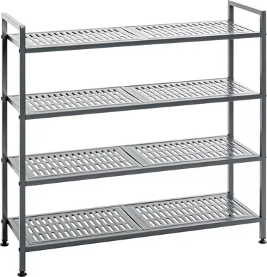 Produktbild von HAKU Schuhregal anthrazit - Metall, B/H/T: 73x72x25 cm