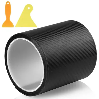 Obrázek produktu pro 3D karbonová fólie pro auto, 10 cm x 300 cm, černá, lesklá, s odstraňovačem bublin