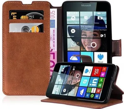 Obrázok produktu pre Cadorabo puzdro pre Nokia Lumia 640 v hnedom ochrannom obale na mobilný telefón