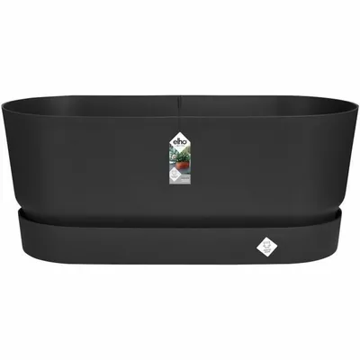 Produktbild von greenville pflanzgefäß 60cm rollen living schwarz