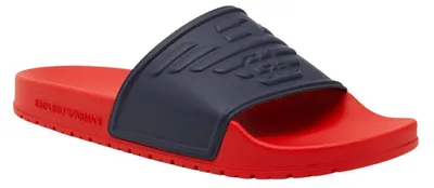 Image de Emporio Armani - Sandales de bain pour homme NA826 (42 EU) (marine/rouge)