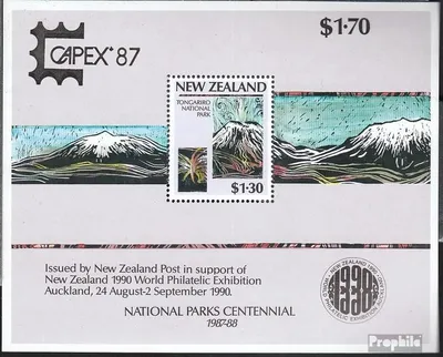 Produktbild von Briefmarken Neuseeland 1987 Mi Block13I (kompl.Ausg.) postfrisch CAPEX