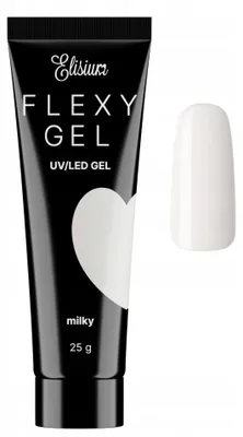 Produktbild von Elisium Flexy Gel Nagelverlängerung Milchig, 25g