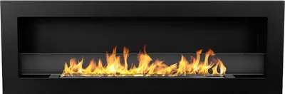 Obrázek produktu pro Vestavný nástěnný krb na bioethanol 120x40 LIVORNO 120 Black