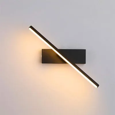 Produktbild von LED Wandleuchte Warmweiß 3000 K Wandlampe 330° Drehbar Spiegelleuchte Nachttischlampe für Schlafzimmer Flur Treppe, 40cm