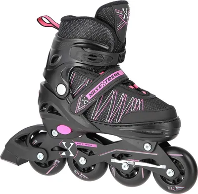 Produktbild von Nh11912 A 2In1 Schwarz-Rosa Grösse M (35-38) Rollschuhe Mit Hockey-Ärmel Nils Extreme