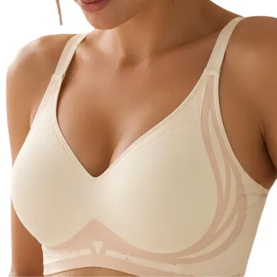Produktbild von Damen Sport-BH Push Up QS-40876 in Gelb - Größe L für Komfort und Halt KP40876