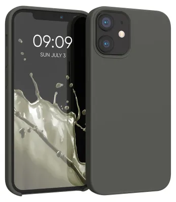 Produktbild von kwmobile Handyhülle für iPhone 12 mini Hülle, für iPhone 12 mini Case - Hülle Silikon - kabelloses Laden - Olivgrün