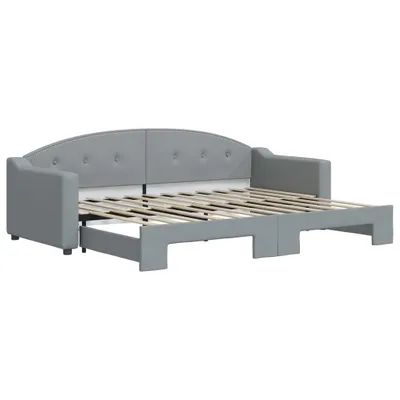 Immagine prodotto di vidaXL Divano letto estraibile Grigio chiaro 80x200 cm Tessuto