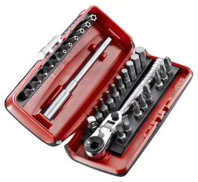 Image de FACOM Composition vissage 1/4'' avec cliquet compact flex R.180J31PB