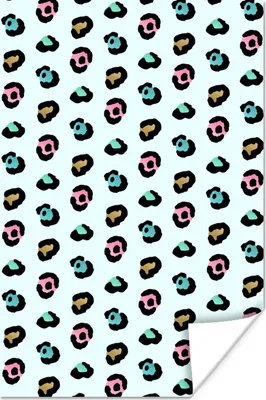 Produktbild von MuchoWow® Poster Farben - Pantherdruck - Muster 80x120 cm - Papierdruck