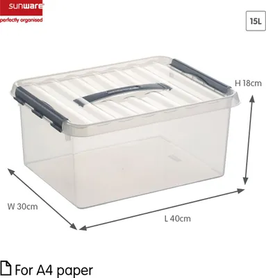 Produktbild von Sunware Aufbewahrungsbox Q- line 15l Tragegriff tr