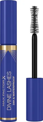 Produktbild von Max Factor Divine Lashes Mascara 24H & Waterproof Black wasserfeste Wimperntusche für verlängerte Wimpern und Volumen 8 ml