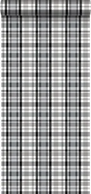 Produktbild von ESTAhome tapeta šachovnicový vzor čierna a sivá - 138821 - 53 cm x 10,05 m