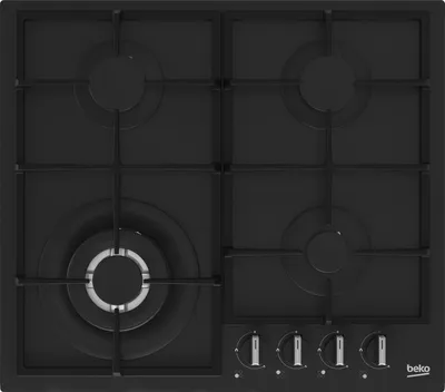 Obrázok produktu pre Beko HIYG 64225 SBO Vstavaná plynová varná doska, 60 cm, 4 horáky, čierna