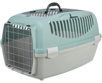 Produktbild von TRIXIE Transportbox Capri 3 Open Top - hellgrau/salbei - 40 × 38 × 61 cm
