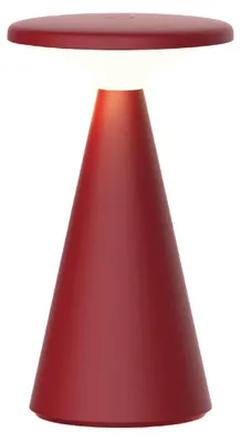 Image de Luxus Europe - Lampe de table Zakynthos Bordeaux - Lampe de table d'extérieur sans fil – Rechargeable