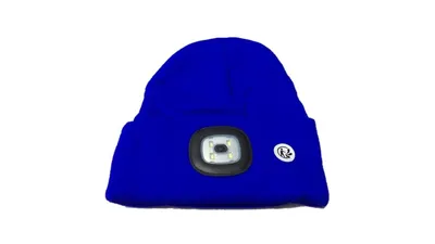 Produktbild von LED Mütze-Kappe, Beleuchtung Scheinwerfer-Mütze, Uni-Winterwärmer-Strickkappe -