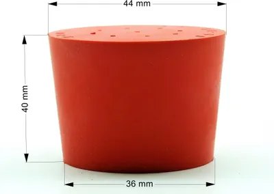 Produktbild von Gummistopfen Rot 44/36mm