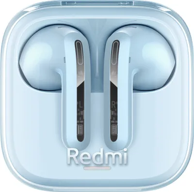 Zdjęcie produktu dla Xiaomi Redmi Buds 6 Active, przezroczysty niebieski