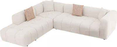 Produktbild von Designer Beiges Ecksofa Luxus Stoffsofa Wohnzimmer Couchen