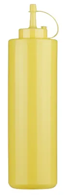 Image de Bar Utensils Paderno Flacon doseur 720 ml en PE jaune 41526-G3