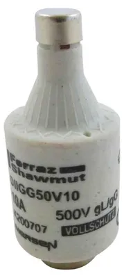 Zdjęcie produktu dla Wkładka bezpiecznikowa D II, 10 A czerwona – bezpiecznik diazeowy DII 10 A DIIGG50V10
