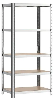 Productafbeelding van Magazijnrek stellingkast opbergrek - Gegalvaniseerd staal - 5 planken - 174 x 75 x 30 cm