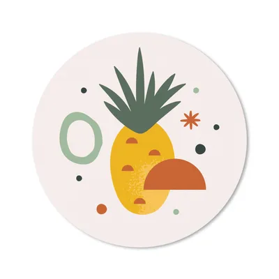 Produktbild von MuchoWow® Mauspad Mousepad Ananas - Abstrakt - Sommer 20x20 cm - Mousepads - Maus Mat - Pad - Mausunterlage - Schreibtischmatte