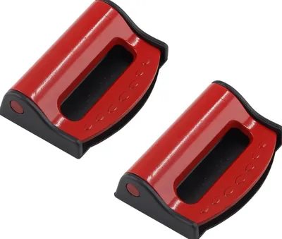 Productafbeelding van Autogordel Versteller - Gordel Clip - Comfortabel Rijden - Universeel Toepasbaar - 2 Stuks - Rood